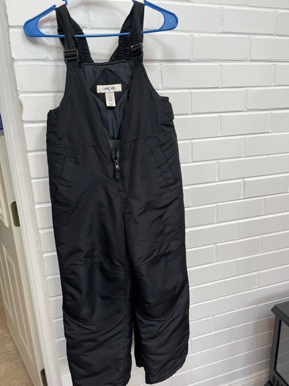 Cherokee Black Insulated Kids Snow Bib Overalls
